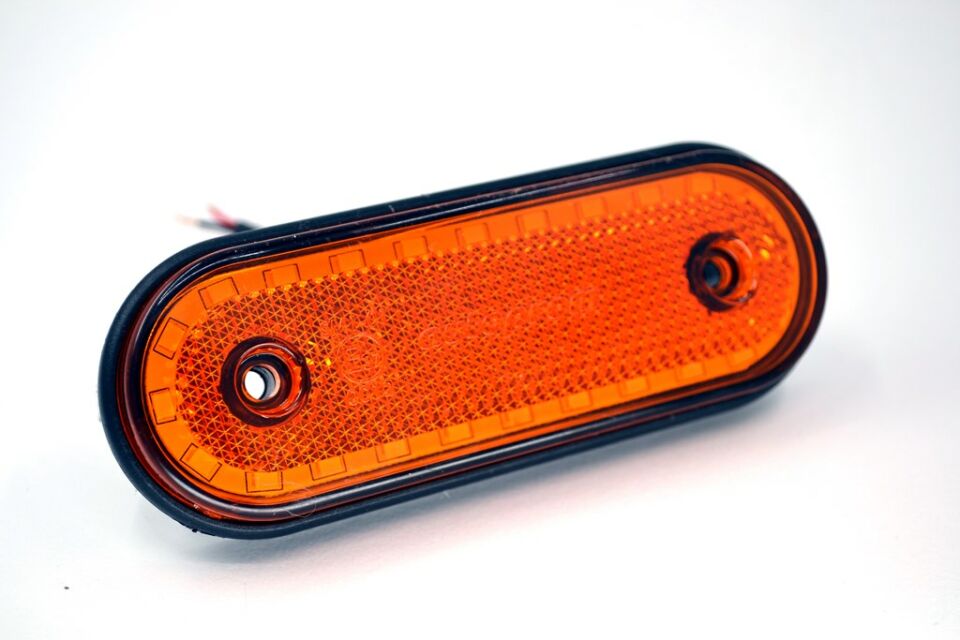 5 Adet 12V-24V Dorse Led İşaret Pozisyon Etek Lamba Turuncu Reflektör E37