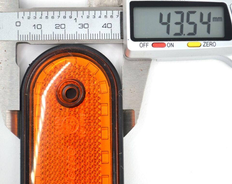 5 Adet 12V-24V Dorse Led İşaret Pozisyon Etek Lamba Turuncu Reflektör E37