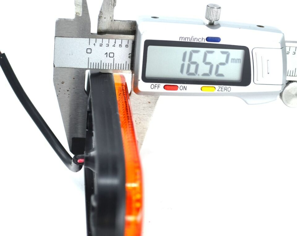5 Adet 12V-24V Dorse Led İşaret Pozisyon Etek Lamba Turuncu Reflektör E37