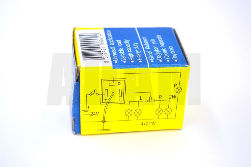 24V Sinyal Flaşörü Şaseli Kablolu 10-110W Arası