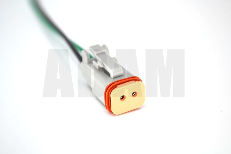 2 Pin Kablolu Deutsch Soket Elektrik Bağlantı Konnektörü Erkek (Pinleri Dişidir)