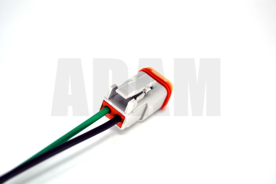 2 Pin Kablolu Deutsch Soket Elektrik Bağlantı Konnektörü Erkek (Pinleri Dişidir)