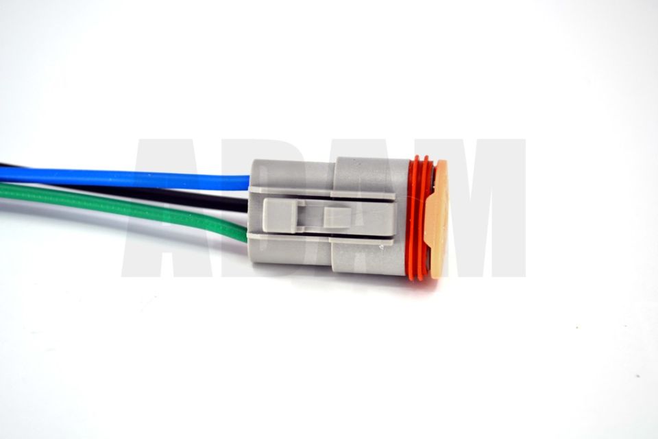 3 Pin Kablolu Deutsch Soket Elektrik Bağlantı Konnektörü Erkek (Pinleri Dişidir)