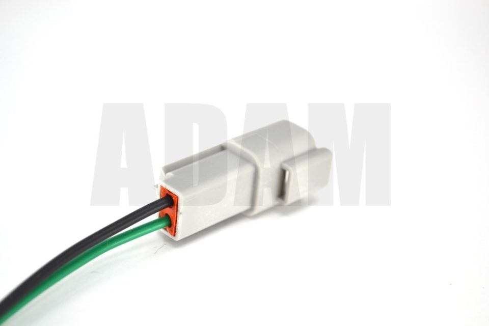 2 Pin Kablolu Deutsch Soket Elektrik Bağlantı Konnektörü Dişi (Pinleri Erkektir)