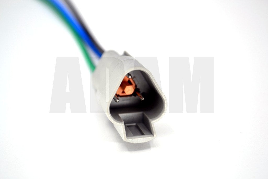 3 Pin Kablolu Deutsch Soket Elektrik Bağlantı Konnektörü Dişi (Pinleri Erkektir)