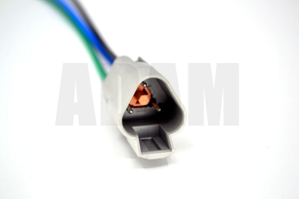 3 Pin Kablolu Deutsch Soket Elektrik Bağlantı Konnektörü Dişi (Pinleri Erkektir)