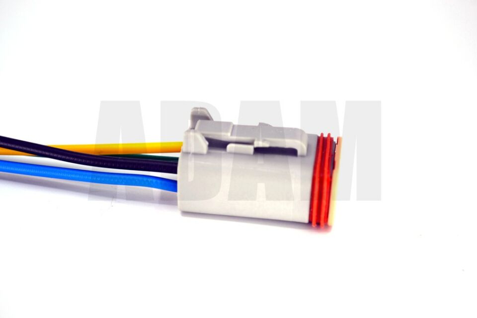 4 Pin Kablolu Deutsch Soket Elektrik Bağlantı Konnektörü Erkek (Pinleri Dişidir)