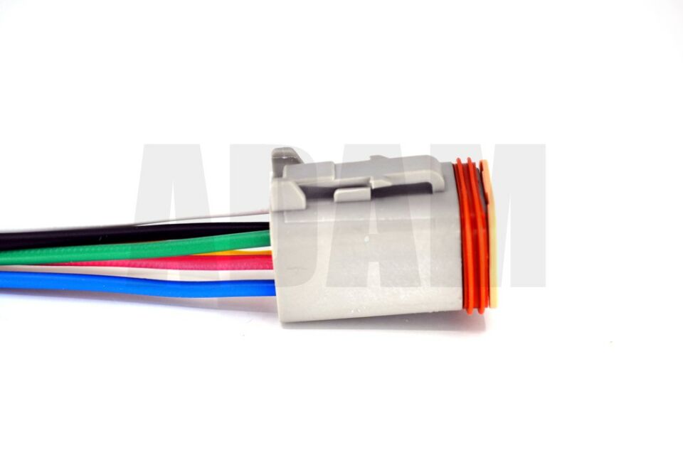 6 Pin Kablolu Deutsch Soket Elektrik Bağlantı Konnektörü Erkek (Pinleri Dişidir)