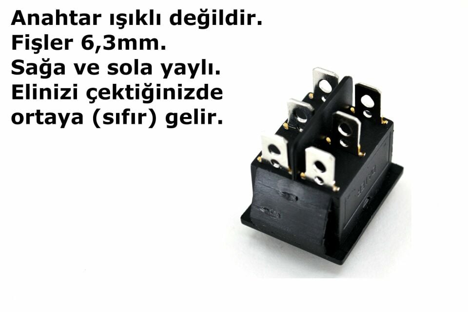 Anten Sunroof Cam Düğmesi 1-0-2 Yaylı Oklu Anahtar 12V-220V MT-ANY01