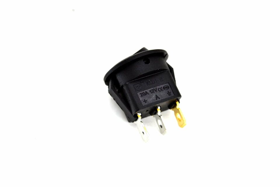 Yuvarlak Kırmızı Ledli Elektrik Anahtarı 1-0 Işıklı Rocker 12V MT-ANK06 MT-ANK06