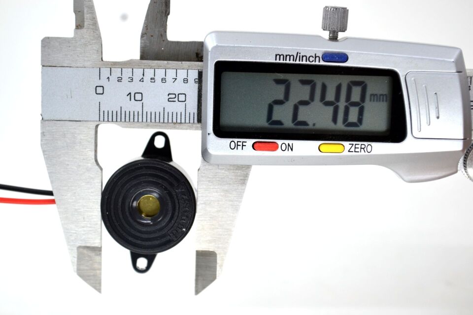 Mini Buzzer 12V Açık Kapı Far Sesli Uyarı Kesiksiz Düz Öter MT-41