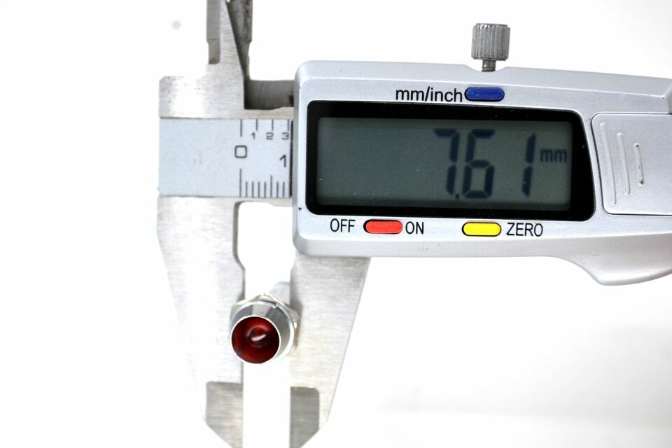 12V Mini Metal Göz Lamba Kırmızı Led Sinyal Uyarı Işığı MT-36
