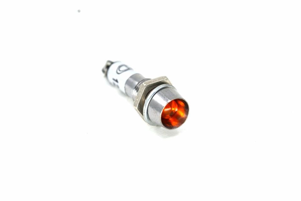 12V Mini Metal Göz Lamba Turuncu Led Sinyal Uyarı Işığı MT-38