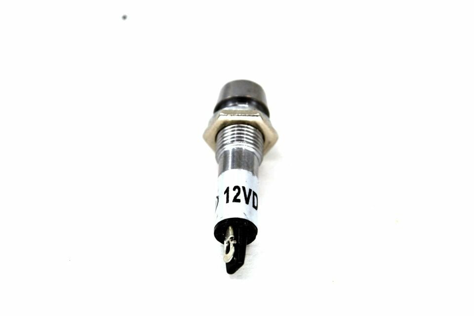 12V Mini Metal Göz Lamba Yeşil Led Sinyal Uyarı Işığı MT-39