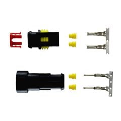1 Takım 2 Fişli Demonte Süper Seal Erkek Dişi Elektrik Bağlantı Soketi (MİN.SİPARİŞ ADEDİ 100) MT-07