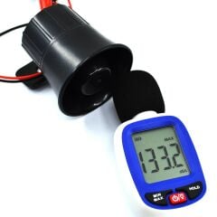 6 Ses Tonlu Suya Dayanıklı Mini Alarm Sireni 20W 12V 133Dba Carub