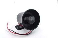 6 Ses Tonlu Suya Dayanıklı Mini Alarm Sireni 20W 12V 133Dba Carub
