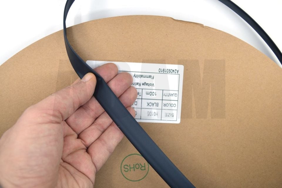 100 Metre 10mm Siyah Isı İle Daralan Makaron Isıyla MT-M10S