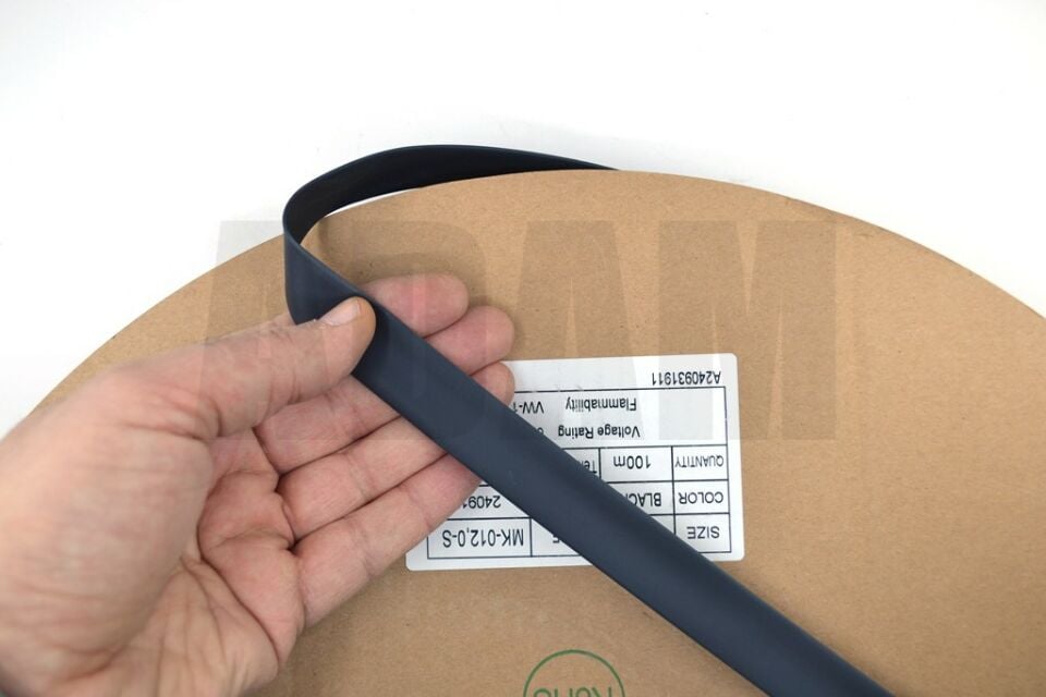 100 Metre 12mm Siyah Isı İle Daralan Makaron Isıyla MT-M12S