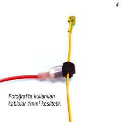 5 Adet 0,25mm 1mm Kablo Kesmeden Elektrik Devre Alma Konnektör