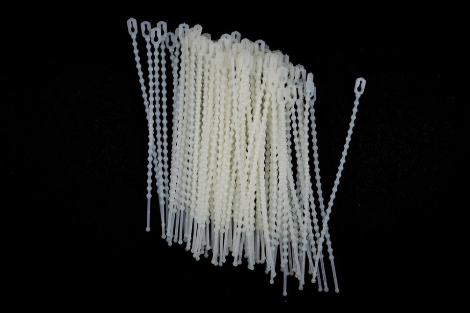 100 Adet 2,5mm 10Cm Açılabilir Tekrar Kullanılabilir Ayarlı Boncuk Kablo Bağı Beyaz
