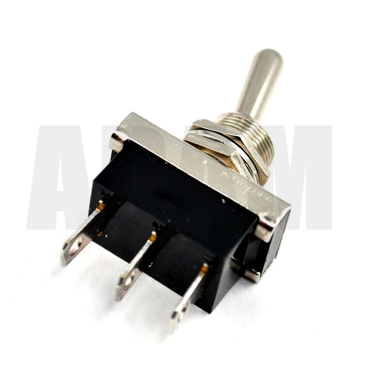 Toggle Switch 1-0 veya 1-1 Metal Anahtar 3 Fişli 25A MT-ANS07