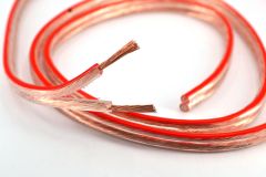 2X1,50mm² Bitişik Hoparlör Kablosu Şeffaf