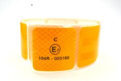 18 Adet 5Cmx5Cm Kesikli Sarı Reflektif Bant Etiket