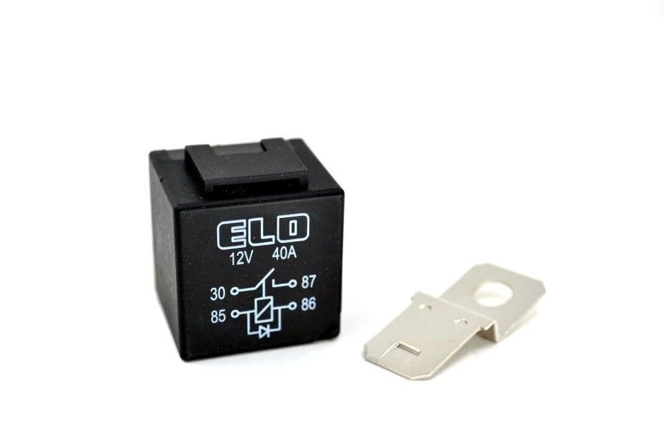 12V 40A Mini Röle 4 Terminalli Diyotlu Röle ELO 710140113