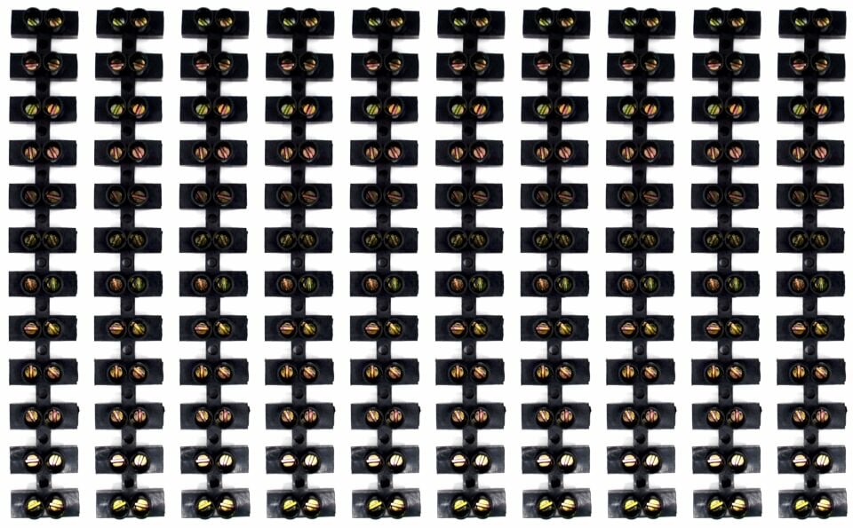 10 Adet No4 Siyah Sıra Klemens Maks. 6mm² Kabloya Kadar