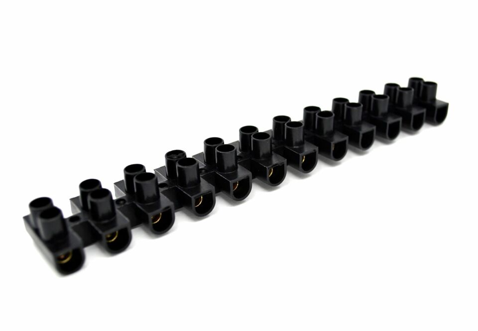 10 Adet No4 Siyah Sıra Klemens Maks. 6mm² Kabloya Kadar