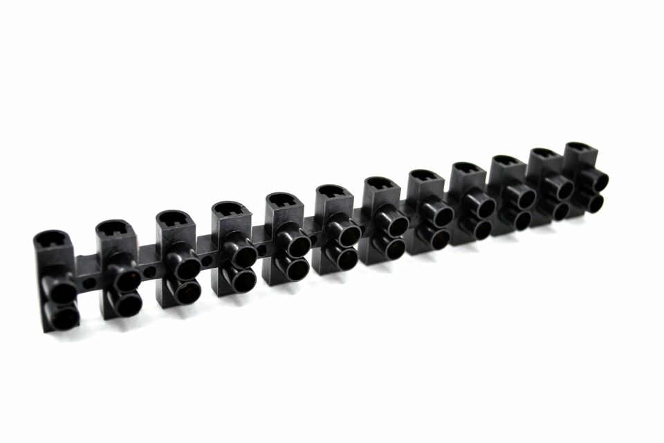 10 Adet No4 Siyah Sıra Klemens Maks. 6mm² Kabloya Kadar