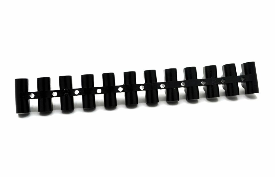 10 Adet No4 Siyah Sıra Klemens Maks. 6mm² Kabloya Kadar
