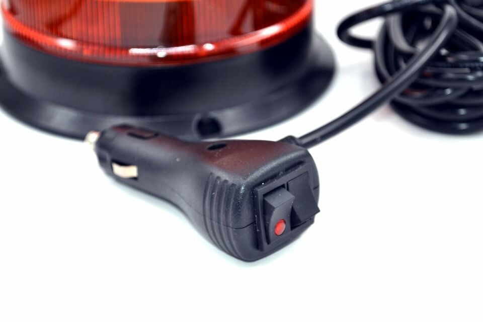 Turuncu Tepe Lamba Mıknatıslı 10 Çakar Fonksiyonlu 12V 24V