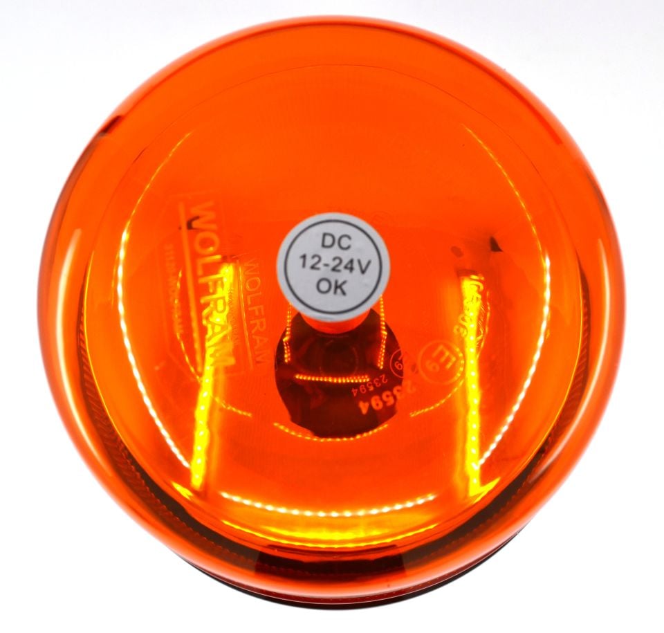 Turuncu Tepe Lamba Körüklü Soketli 10 Çakar Fonksiyonlu 12V 24V LED