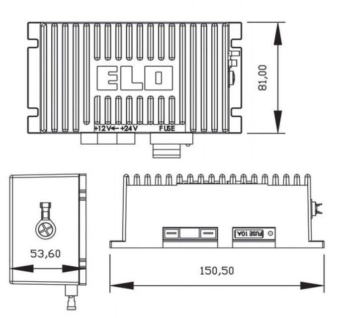 Voltaj Konvertör 24Volttan 12Volta Düşürücü SMPS 10A 136W DC/DC