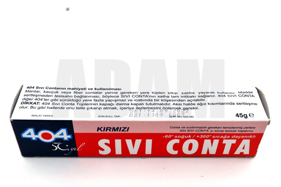 Kırmızı Sıvı Conta 45Gr Tüp +300C°