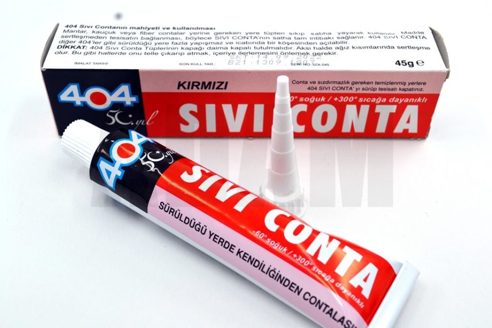 Kırmızı Sıvı Conta 45Gr Tüp +300C°