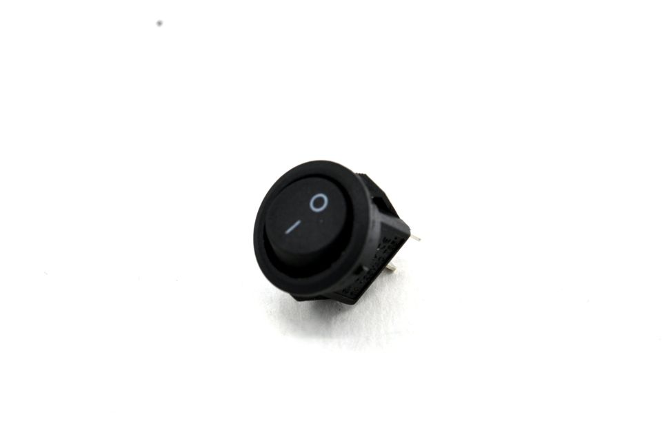 Mini 16mm Yuvarlak Siyah Anahtar 1-0 Rocker MT-ANK33