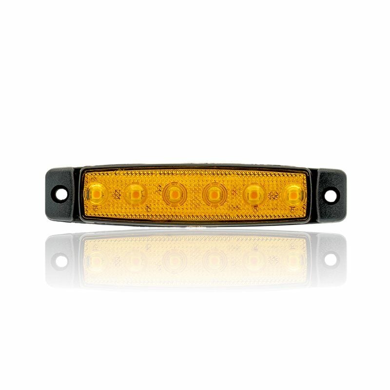 12V 6 Led Turuncu Parmak Lamba Su Geçirmez İnce Dizayn Side Marker