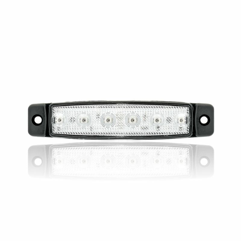 12V 6 Led Beyaz Parmak Lamba Su Geçirmez İnce Dizayn Side Marker