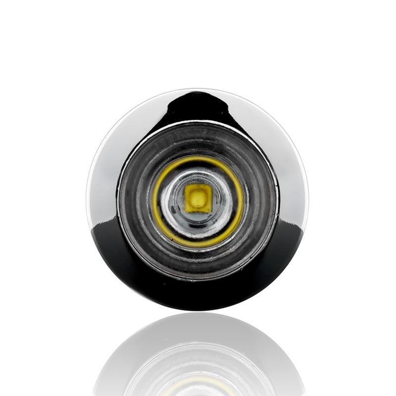 12V-24V DC Power LED Lamba Su Geçirmez Beyaz Işık Zamak Gövde