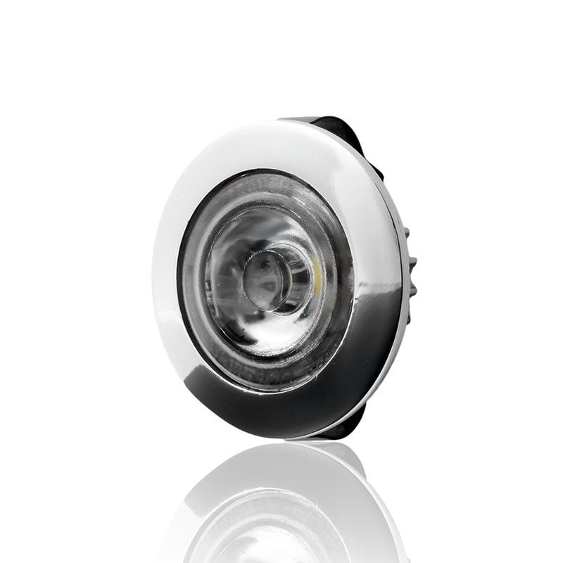 12V-24V DC Power LED Lamba Su Geçirmez Beyaz Işık Zamak Gövde