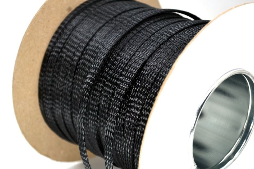 25mm Kablo Toplama Çorabı Siyah 100 Metrelik Top MT-KTC25