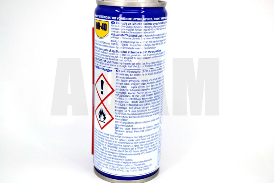 WD40 Çok Amaçlı Yağlayıcı Koruyucu 200ML Sprey SKT:Mart 2029