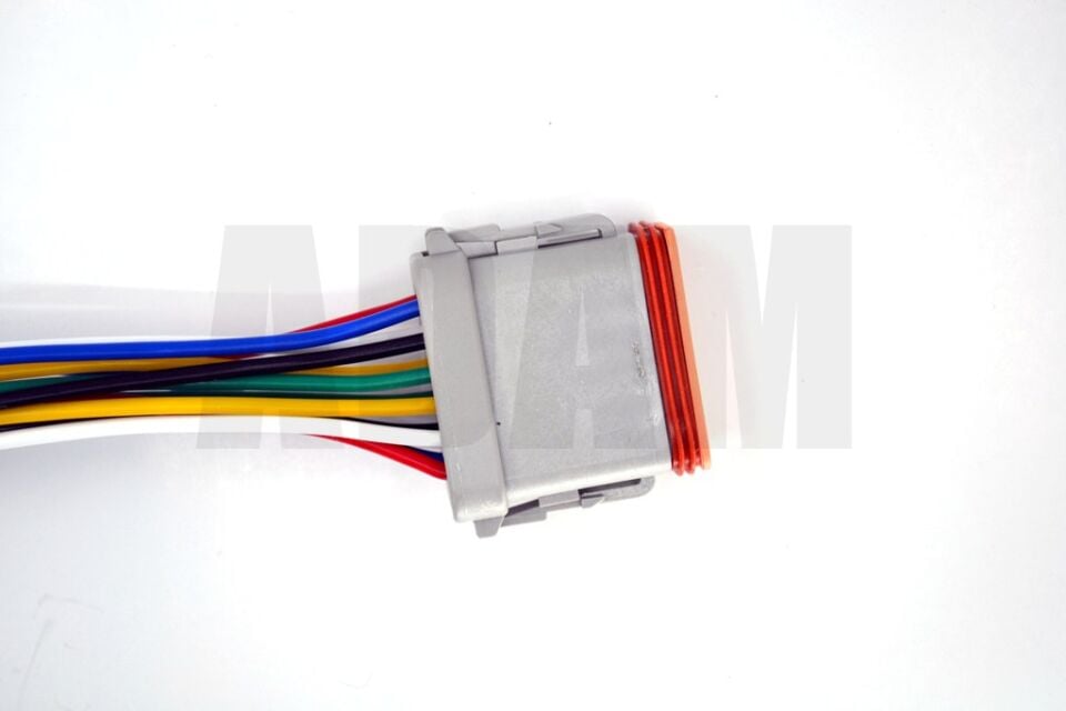 12 Pin Kablolu Deutsch Soket Elektrik Bağlantı Konnektörü Soketi Erkek (Pinleri Dişidir)