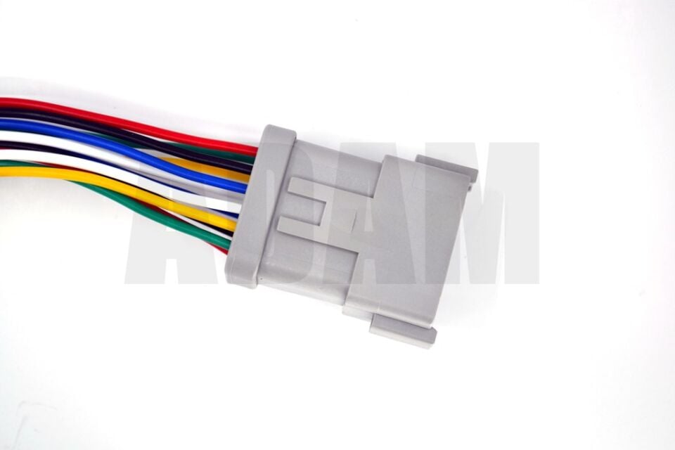 12 Pin Kablolu Deutsch Soket Elektrik Bağlantı Konnektörü Soketi Dişi (Pinleri Erkektir)