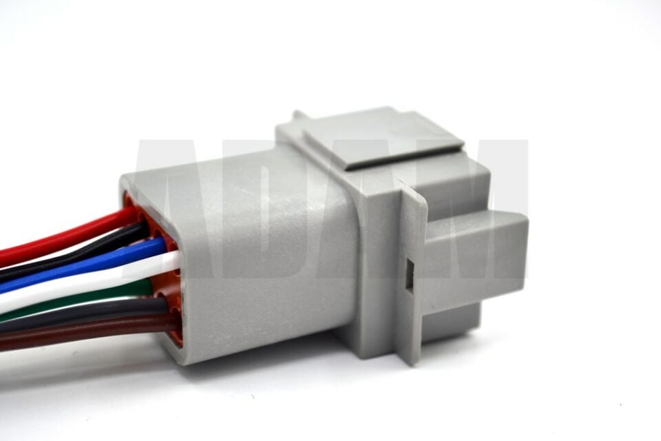 8 Pin Kablolu Deutsch Soket Elektrik Bağlantı Konnektörü Soketi Dişi (Pinleri Erkektir)