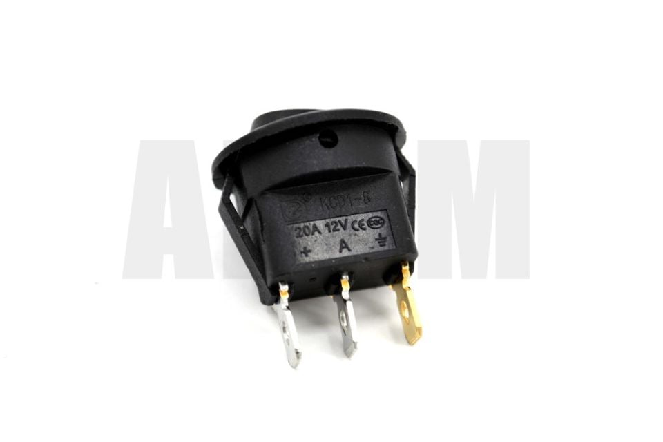Yuvarlak Mavi Ledli Elektrik Anahtarı 1-0 Işıklı Rocker 12V