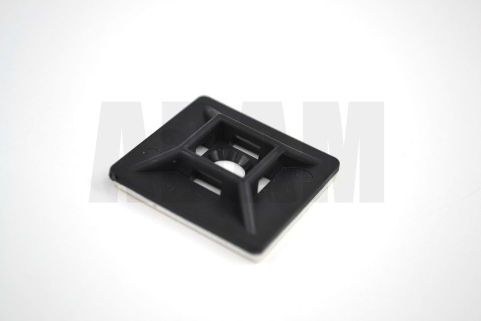 100 Adet Siyah 28x28 Yapışkanlı Kroşe Kablo Bağı Genişliği 4,8mm'e Kadar